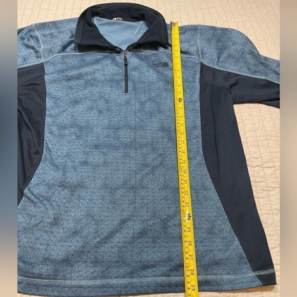 Mens North Face Pullover Campshire 1/4 Zip Fleece Pullover Two Blue Tons Sz XXL - Picture 5 of 9